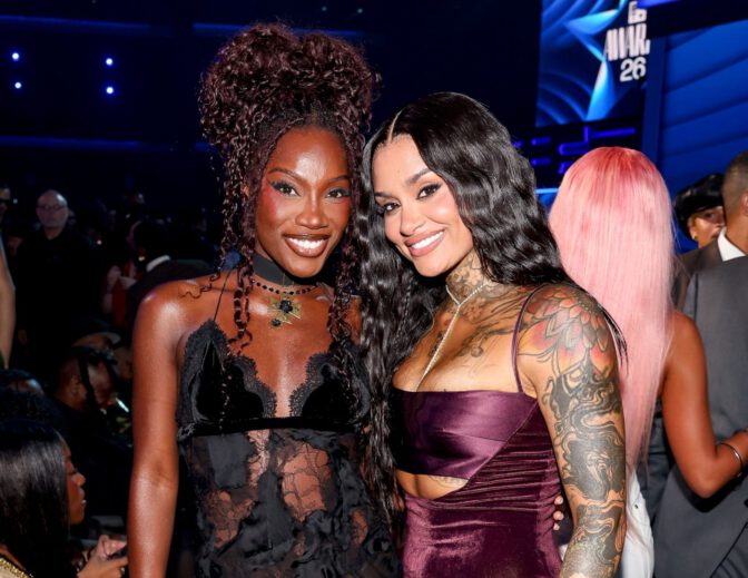 Doechii Braless See Through Dress Bet Awards