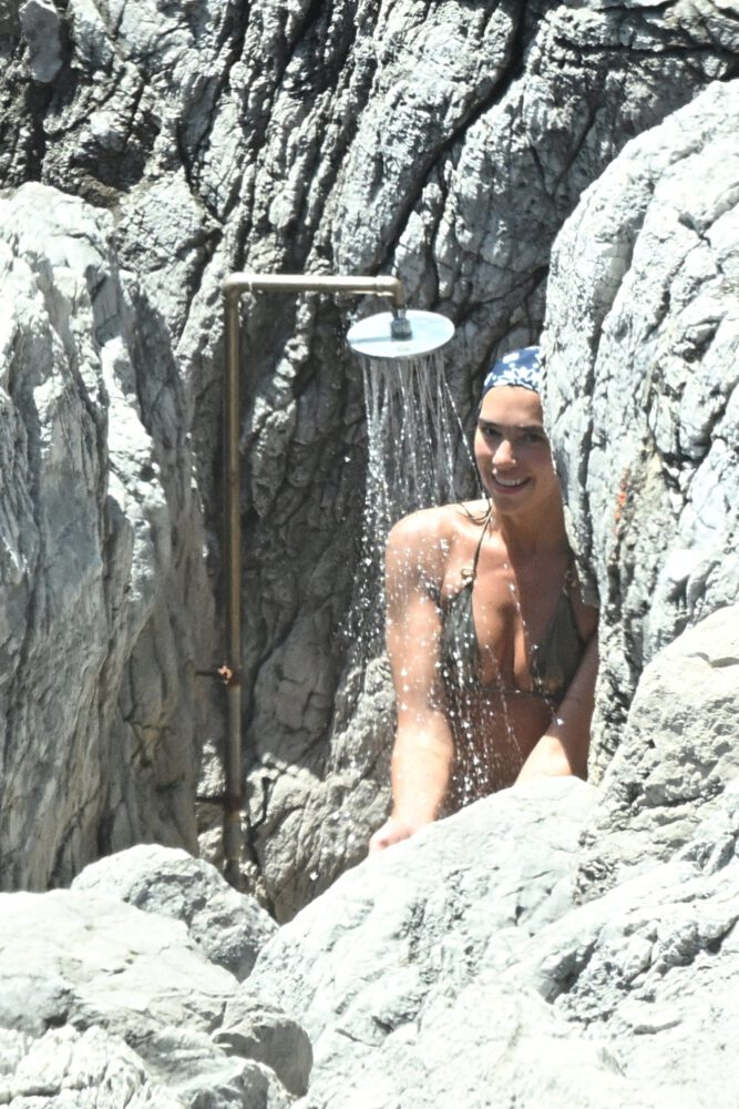 Dua Lipa Juicy Ass Gold Bikini Taormina Honeymoon Floatie