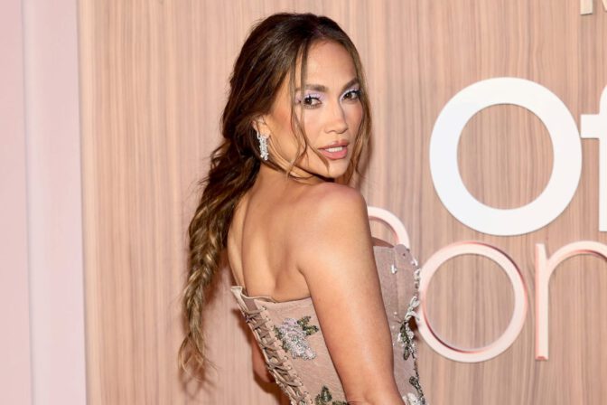 Jennifer Lopez Cleavage Netflix Premiere Corset Gown