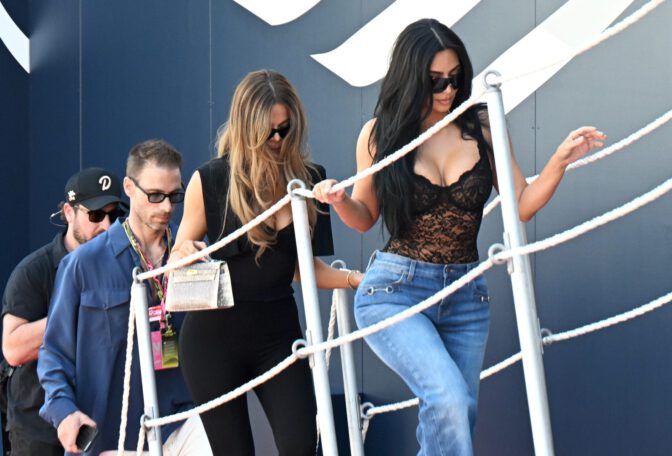 Kim Kardashian Big Boobs Monaco Grand Prix