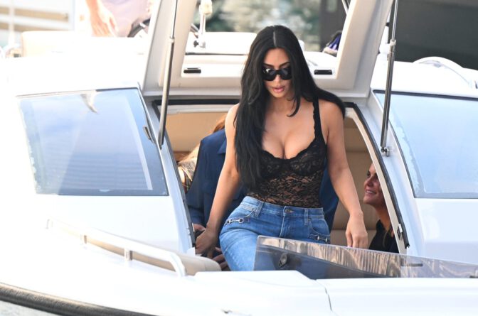 Kim Kardashian Big Boobs Monaco Grand Prix