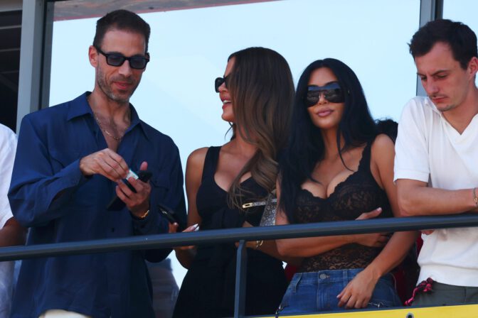 Kim Kardashian Big Boobs Monaco Grand Prix