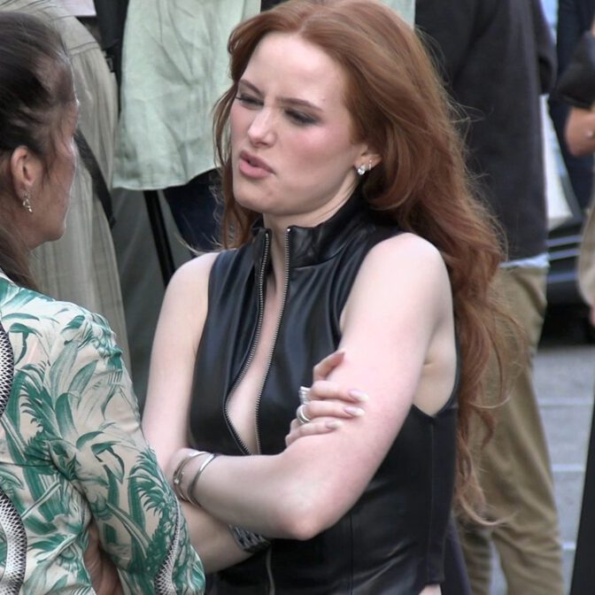 Madelaine Petsch Sexy Body Leather Curves