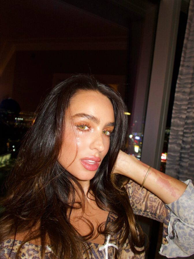 Sommer Ray Naked Booty Night Photoshoot Leopard Crop Top