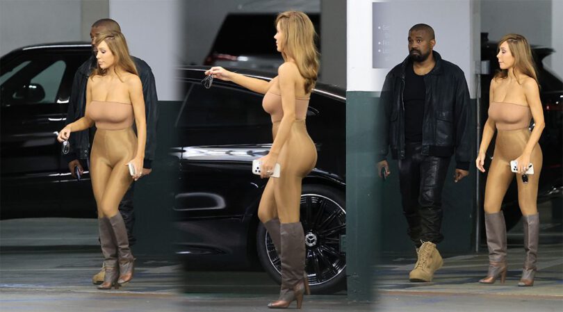 Bianca Censori’s Insane Nude Bodysuit Leaves Nothing Hidden in LA Parking Garage