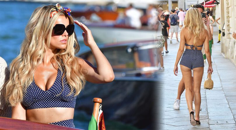 Brooks Nader’s Insanely Hot Polka Dot Look Turns Heads in Venice – Those Curves Are Fire!