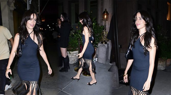 Camila Cabello’s Legs Steal the Show in a Tight Black Dress at World Cup After-Party