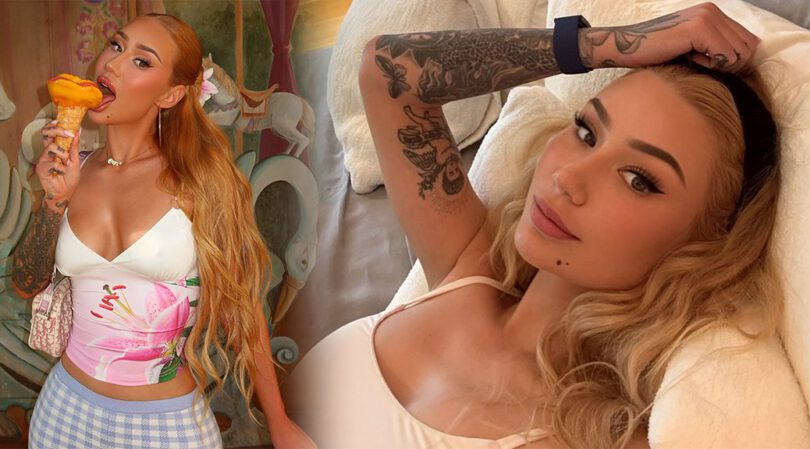 Iggy Azalea Busts Out of Tiny Floral Top and Licks Ice Cream in Wildly Hot Carousel Shoot