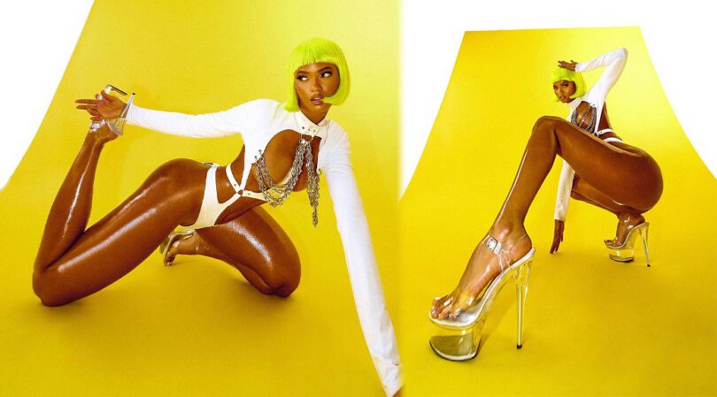Juliana Nalu’s Oiled Curves Explode in That Skimpy Chain White Bodysuit