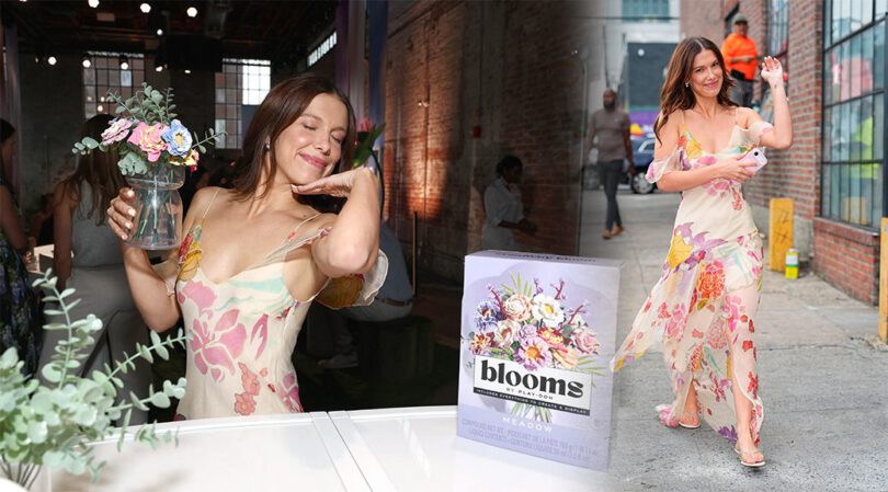 Millie Bobby Brown Flashes Major Cleavage In Low-Cut Floral Gown