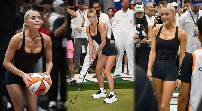 Livvy Dunne’s Thighs and Cleavage Steal the Show at Fanatics Fest in the Tightest Shorts Imaginable