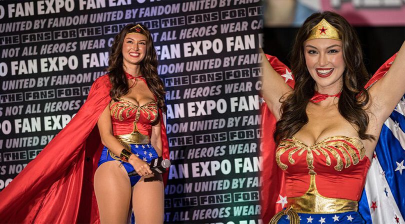Rachel Pizzolato Pushes Her Huge Boobs To The Absolute Limit In Busty Superhero Cosplay