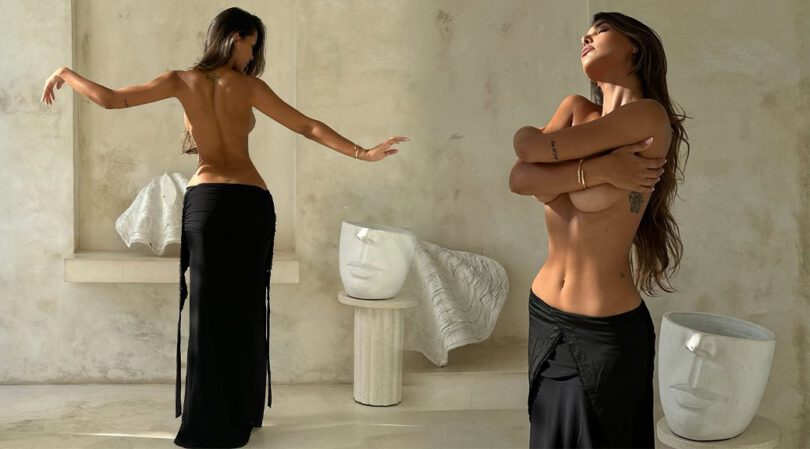 Tatiana Panakal’s Topless Hand Bra Tease Sets the Internet on Fire – That Bare Back and Those Curves Are Insane