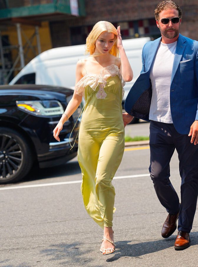 Anya Taylor Joy Braless Sheer Dress Nyc Siriusxm
