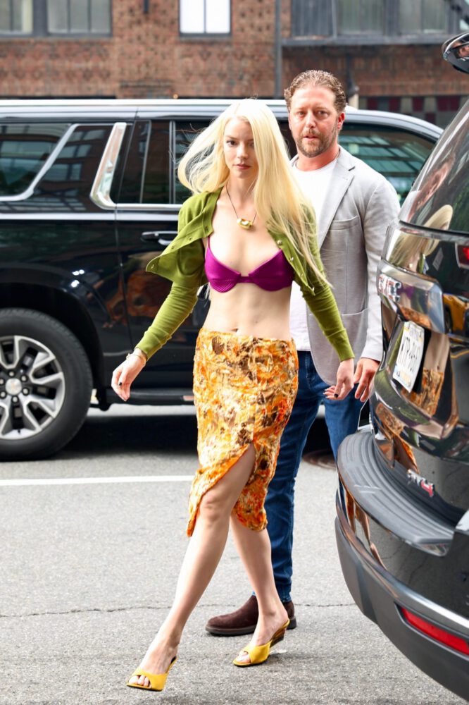Anya Taylor Joy Purple Bra Cleavage Soho