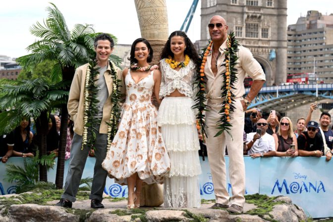 Aulii Cravalho Hot Cleavage Floral Dress Moana London