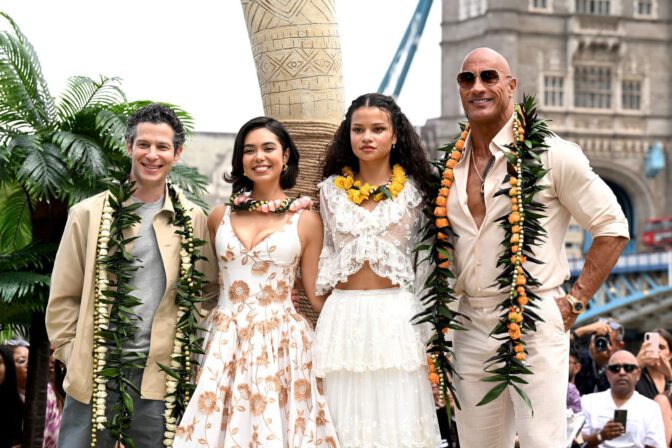 Aulii Cravalho Hot Cleavage Floral Dress Moana London