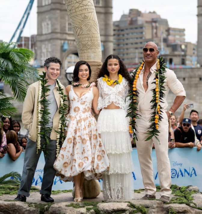 Aulii Cravalho Hot Cleavage Floral Dress Moana London