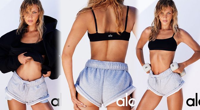 Bella Hadid Flaunts Stripped-Down Body and Bare Abs in Sensual Alo Workout Gear