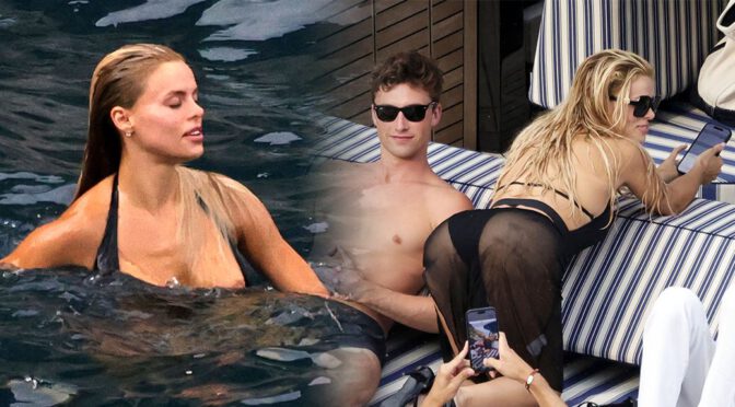 Brooks Nader Exposes Nipple and Massive Sideboob in Wild Capri Swimsuit Slip (NSFW)