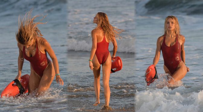 Brooks Nader Wet Baywatch Swimsuit