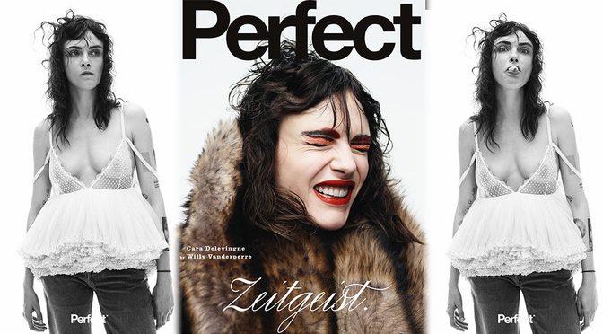 Cara Delevingne Flashes Her Hard Nipples In A See-Through Top For Perfect Magazine