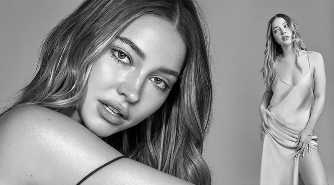 Madelyn Cline Strips Down to Silk and Sheer Lace for Mind-Blowing Studio Shoot