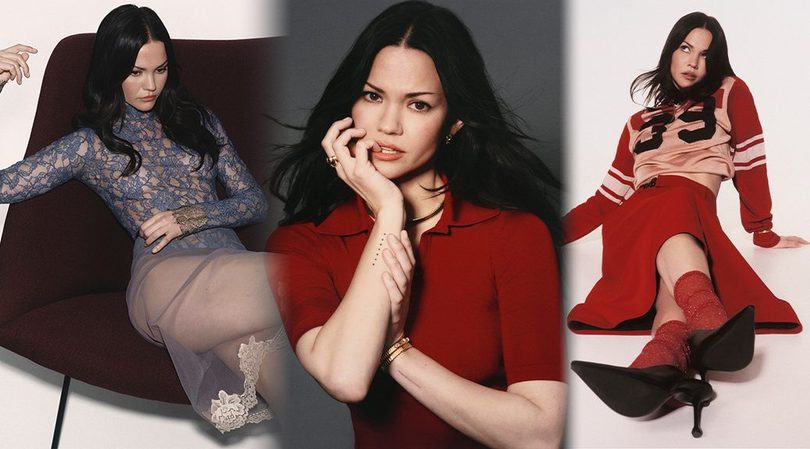 Maia Mitchell Goes Sheer and Body-Hugging for Remix Magazine – Lace, Curves and Zero Restraint