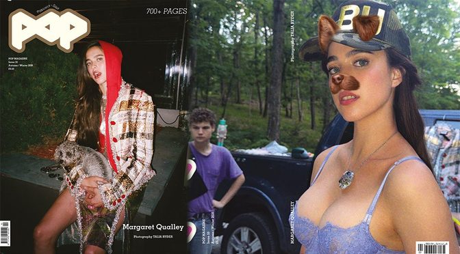 Margaret Qualley Shows Off Buxom Boobs And Deep Cleavage For POP Magazine