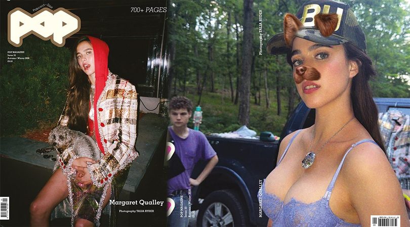 Margaret Qualley Shows Off Buxom Boobs And Deep Cleavage For POP Magazine