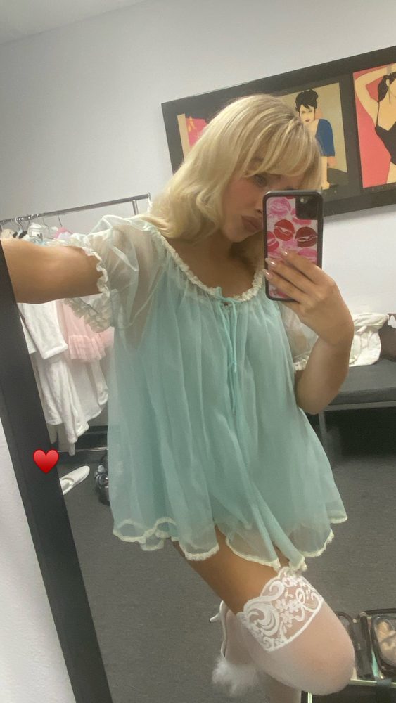 Sabrina Carpenter Sexy Nightie