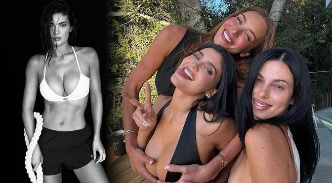Kylie Jenner’s Big Boobs Get Grabbed in a Steamy Group Selfie with Anastasia Karanikolaou