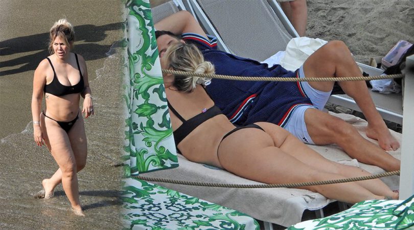 Wanda Nara’s Soft Curves and Tiny Black Thong Dominate Portofino Waters