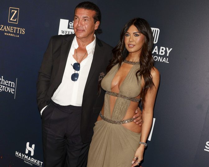 Belle Hassan Boobs Cleavage Olive Cutout Dress London