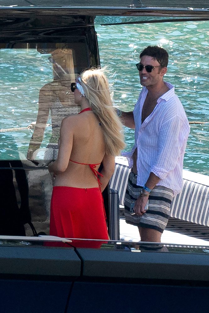 Brooks Nader Boobs Braless Sexy Dress Positano