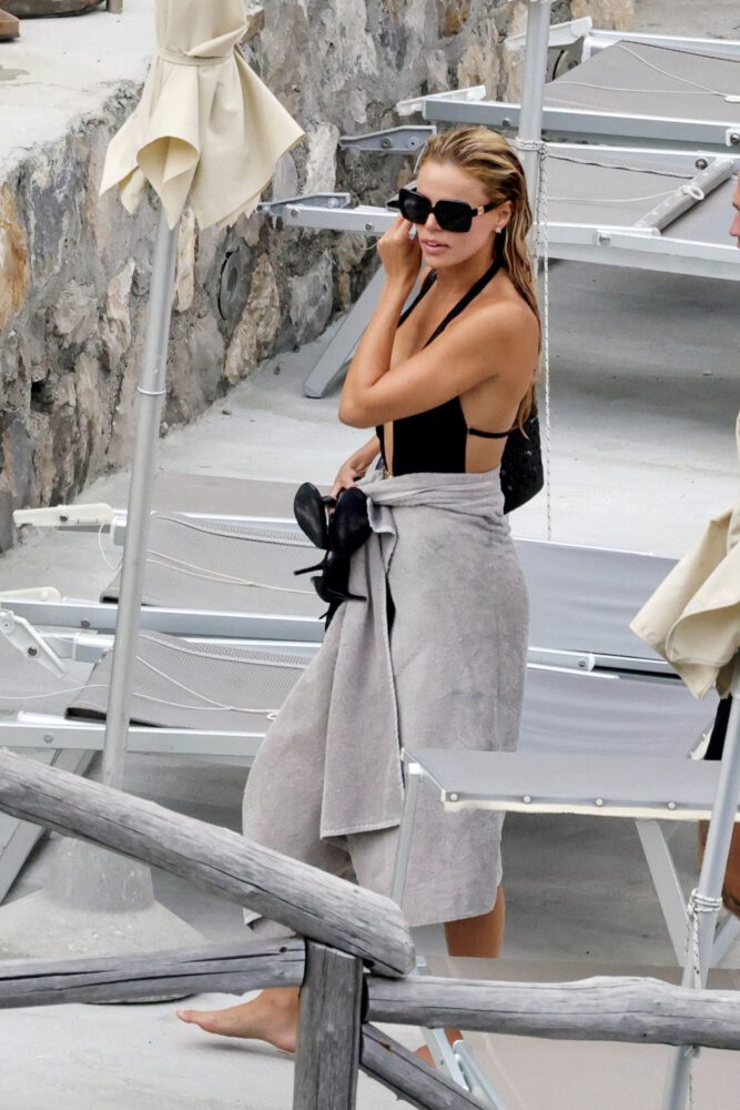 Brooks Nader Exposed Nipple Boob Slip Capri