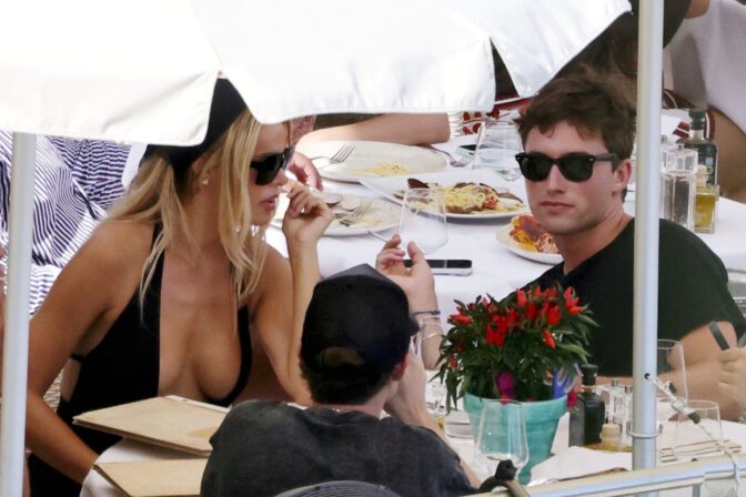 Brooks Nader Exposed Nipple Boob Slip Capri