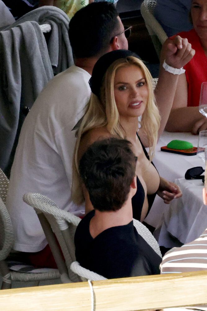 Brooks Nader Exposed Nipple Boob Slip Capri