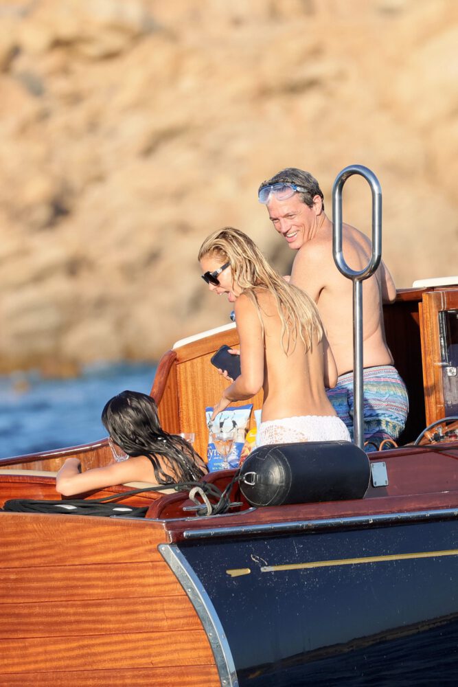 Brooks Nader Topless Sardinia Yacht Bare Breasts