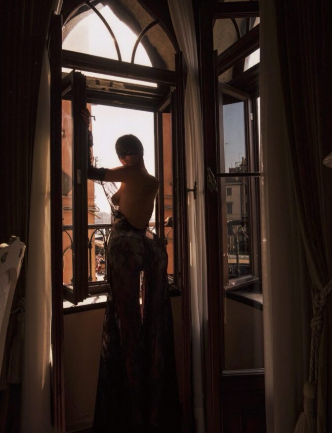 Ines Trocchia Topless Black Lace Venice Normal Magazine
