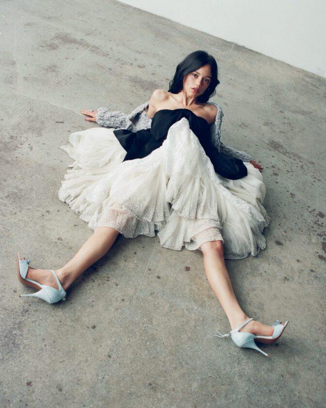 Jenna Ortega Braless Sheer Lace Esquire Outtakes