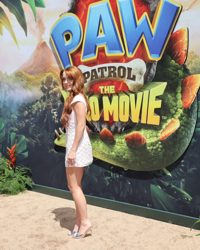 Mckenna Grace Paw Patrol Dino Movie Premiere Pink Dress
