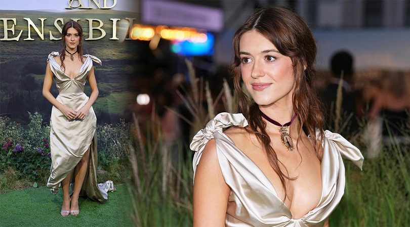 Daisy Edgar-Jones Glows in Draped Satin Gown at Sense and Sensibility London Premiere