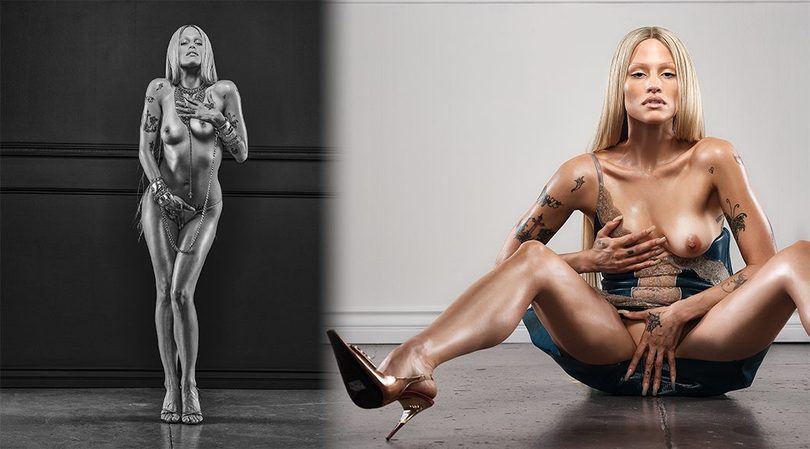 Gabbriette’s Oiled Boobs, Tattoos and Open Legs Own Every Frame of the Punk Issue Shoot (NSFW)