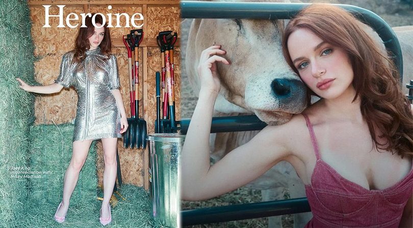 Joey King Braless and Bare in the Hay for Heroine, Nipples and Curves Out Among the Animals