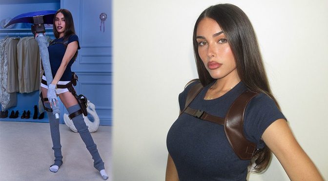 Madison Beer’s Fortnite Make You Mine Skin Leaves Almost Nothing to the Imagination in That Skin-Tight Navy Tee