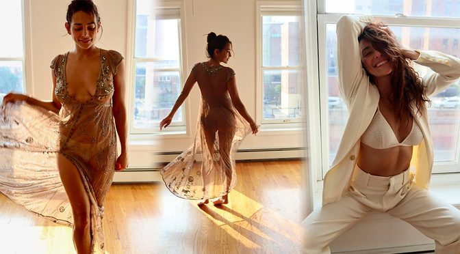 Natalie Martinez Goes Fully Transparent in Sheer Beaded Dress for Tina Turnbow’s Bare Magazine Spread