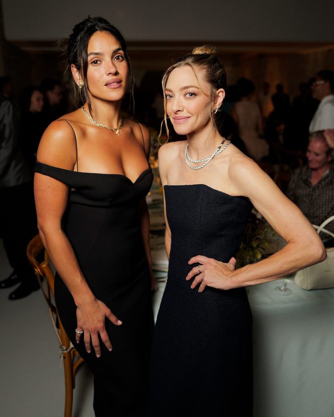 Adria Arjona Cleavage Black Bodycon Dress Tiffany Dinner Paris