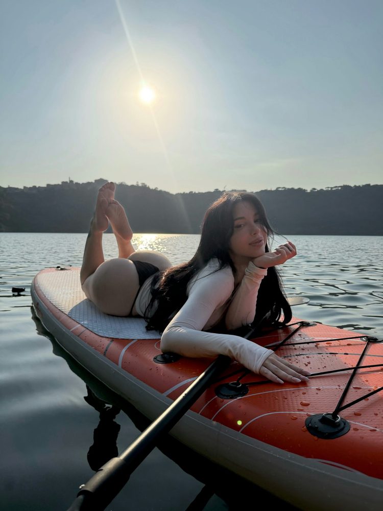 Alex Mucci Big Ass Breasts Thong Paddleboard Sunset Curves