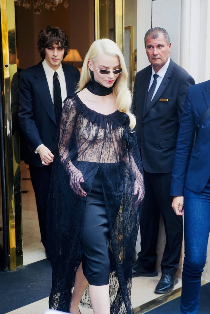Anya Taylor Joy See Through Lace Bare Breasts Dior Front Row